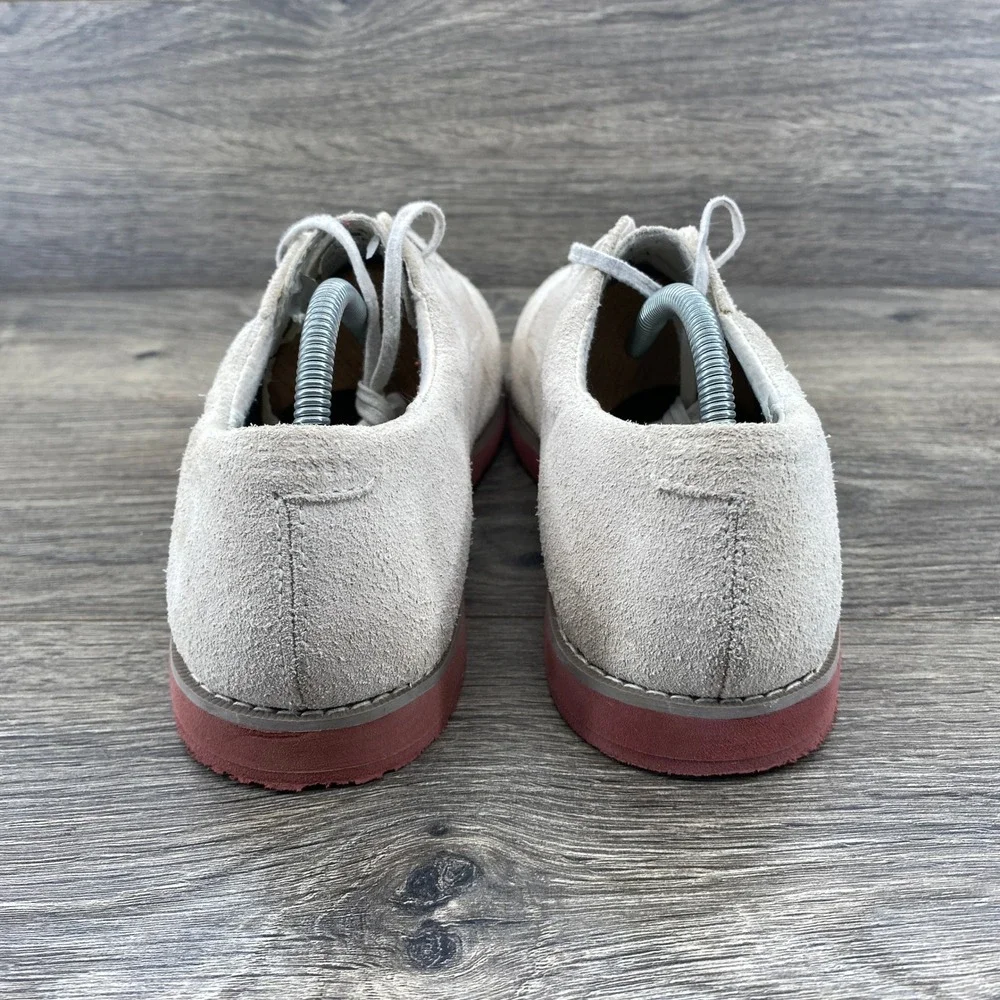 Sperry Top-Sider Tevin Boys Suede Oxford Shoes Sand Beige Size 5.5 YB26435F